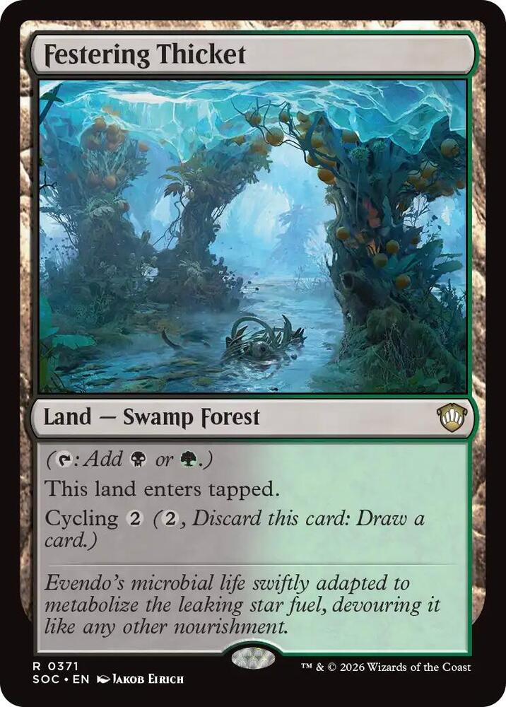 Festering Thicket [Commander: Secrets of Strixhaven] 371