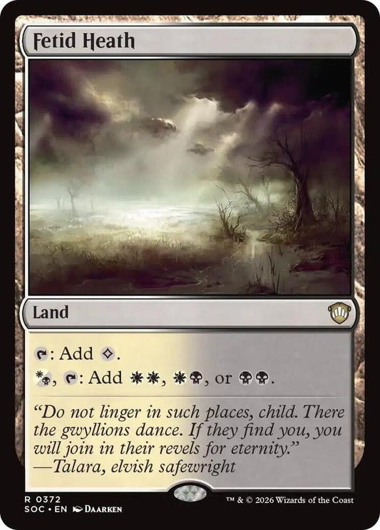 Fetid Heath [Commander: Secrets of Strixhaven] 372