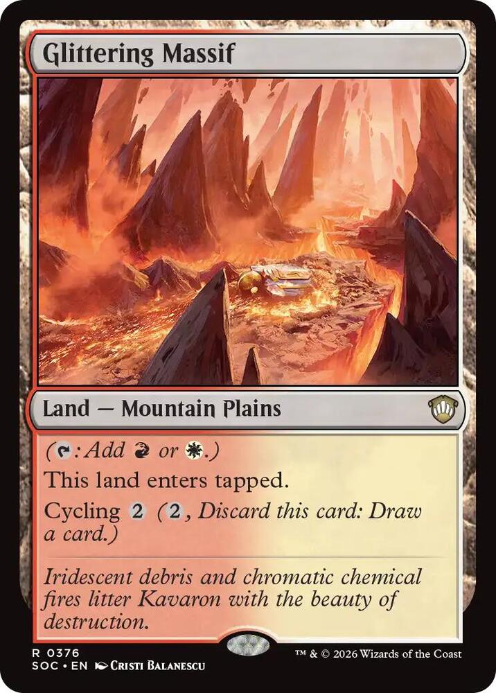 Glittering Massif [Commander: Secrets of Strixhaven] 376