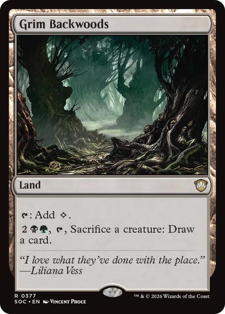Grim Backwoods [Commander: Secrets of Strixhaven] 377