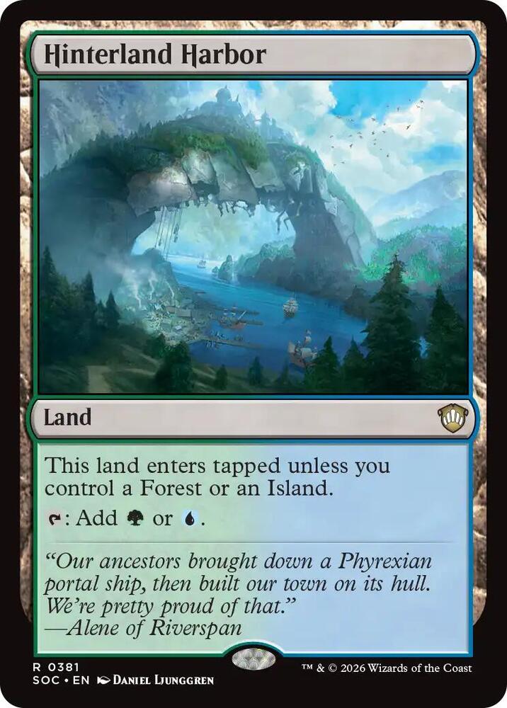 Hinterland Harbor [Commander: Secrets of Strixhaven] 381