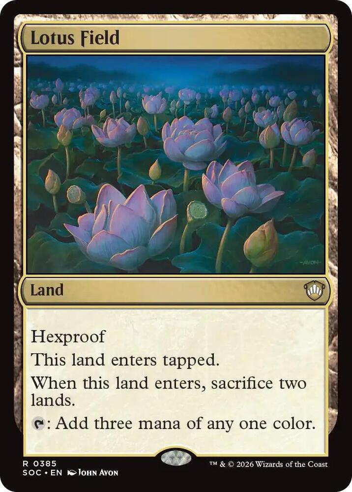 Lotus Field [Commander: Secrets of Strixhaven] 385