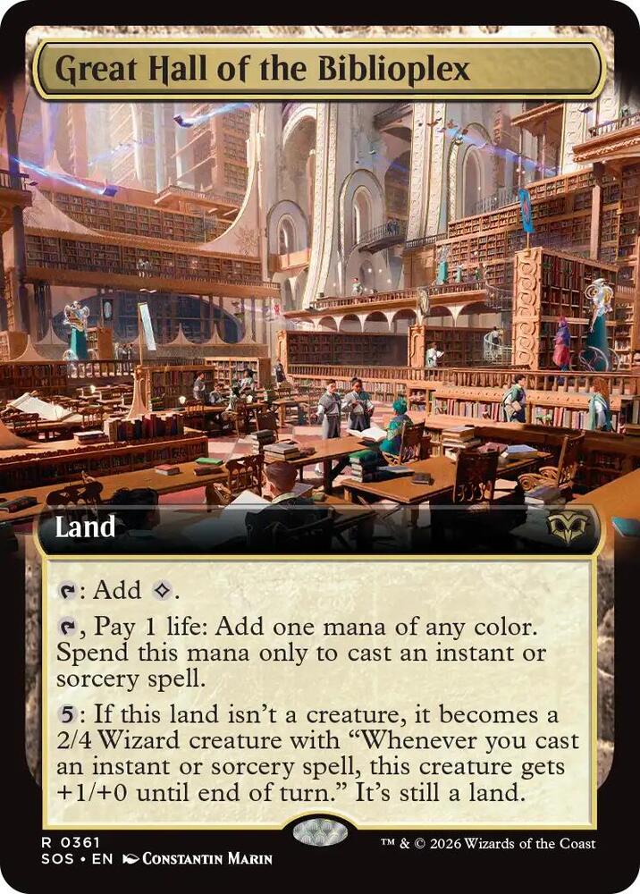 Great Hall of the Biblioplex (Extended Art) [Secrets of Strixhaven] 361