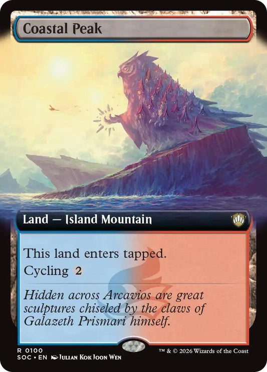 Coastal Peak (Extended Art) [Commander: Secrets of Strixhaven] 100