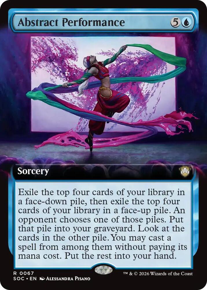 Abstract Performance (Extended Art) [Commander: Secrets of Strixhaven] 67