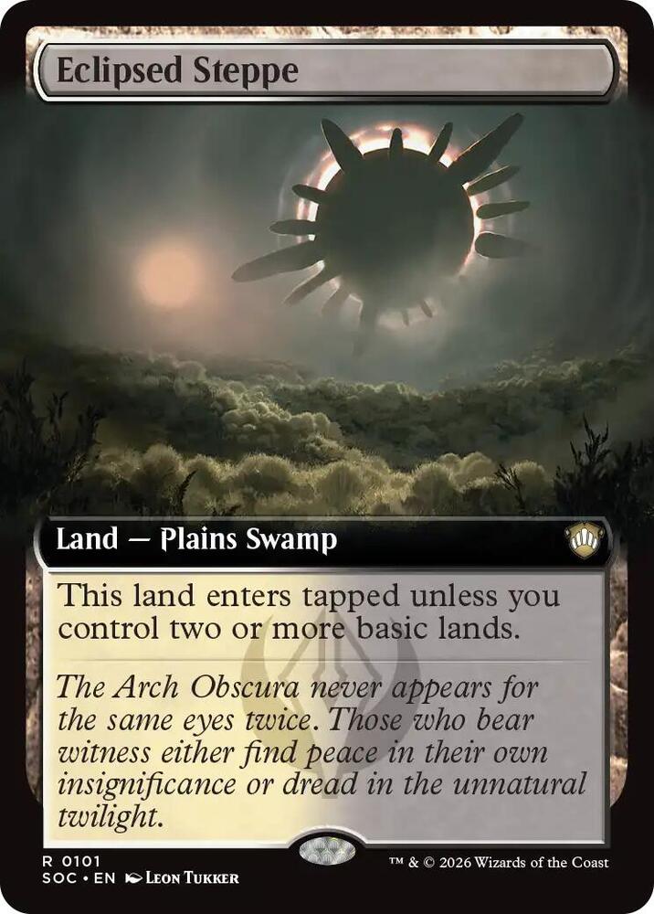Eclipsed Steppe (Extended Art) [Commander: Secrets of Strixhaven] 101