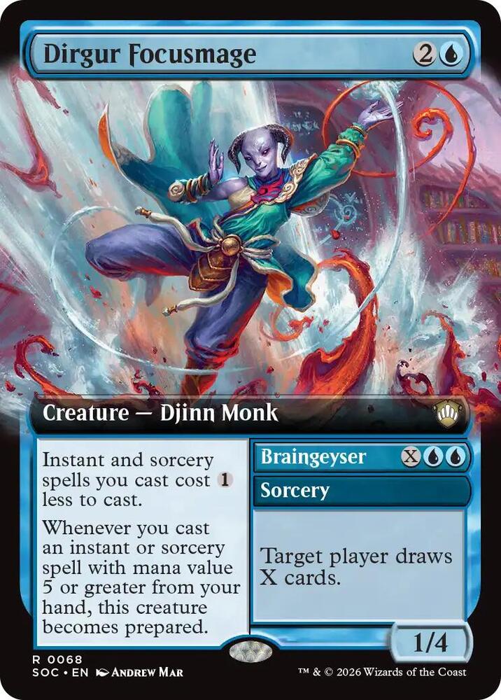 Dirgur Focusmage (Extended Art) [Commander: Secrets of Strixhaven] 68