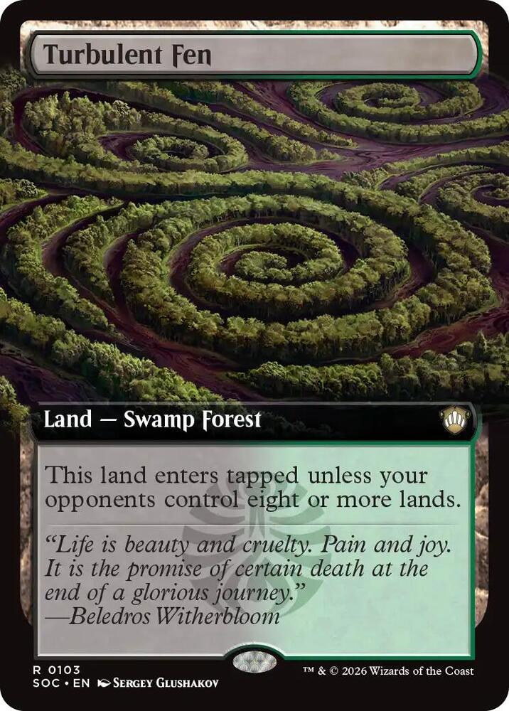 Turbulent Fen (Extended Art) [Commander: Secrets of Strixhaven] 103