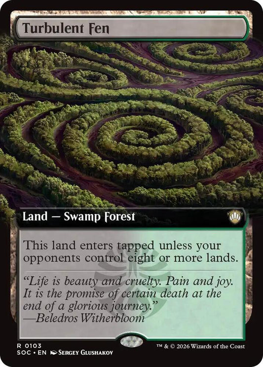 Turbulent Fen (Extended Art) [Commander: Secrets of Strixhaven] 103