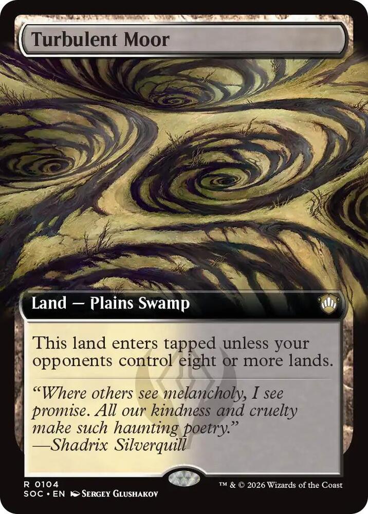 Turbulent Moor (Extended Art) [Commander: Secrets of Strixhaven] 104