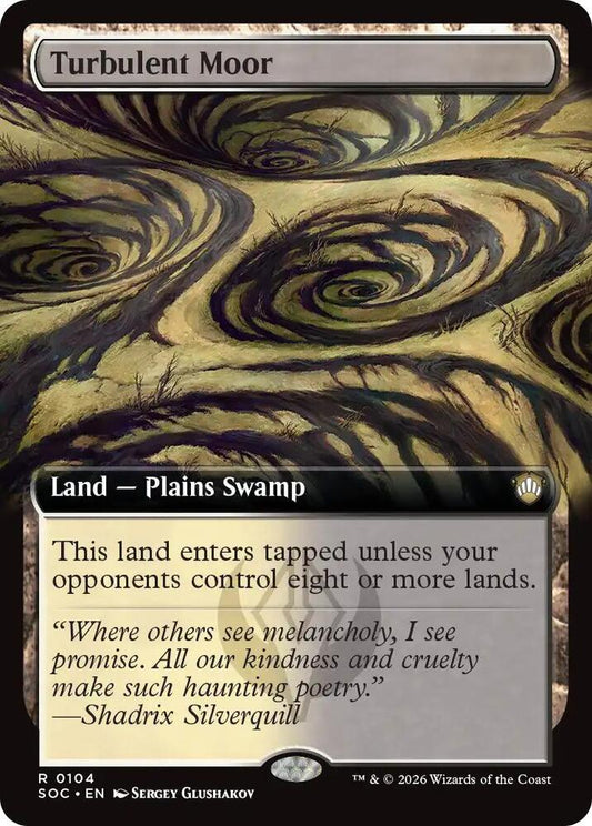 Turbulent Moor (Extended Art) [Commander: Secrets of Strixhaven] 104