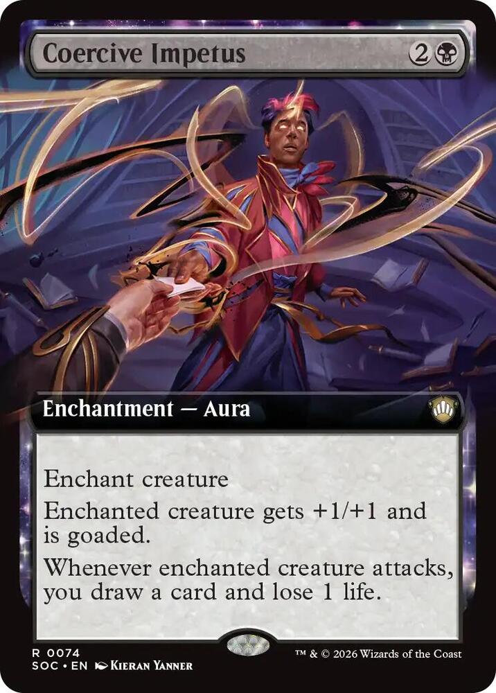 Coercive Impetus (Extended Art) [Commander: Secrets of Strixhaven] 74