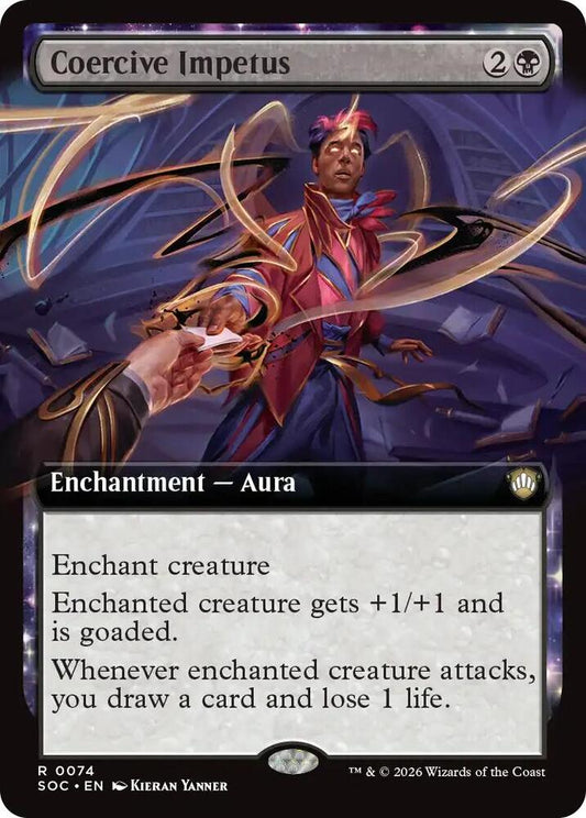 Coercive Impetus (Extended Art) [Commander: Secrets of Strixhaven] 74