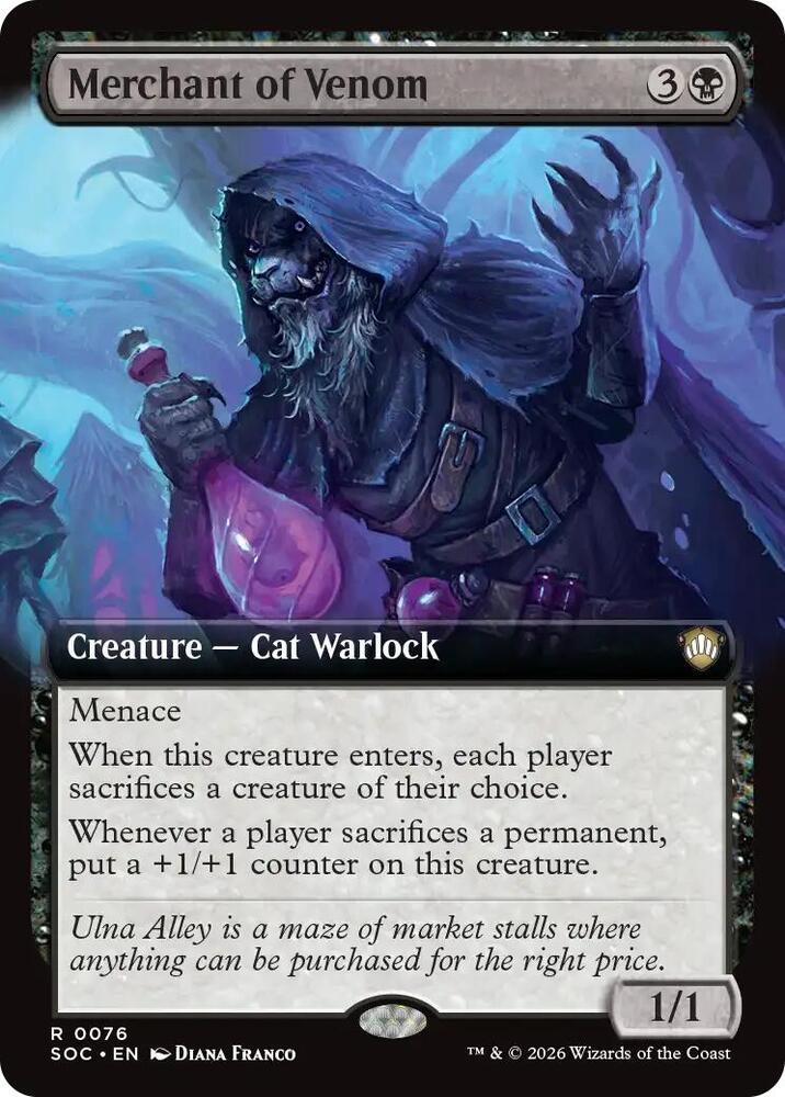 Merchant of Venom (Extended Art) [Commander: Secrets of Strixhaven] 76