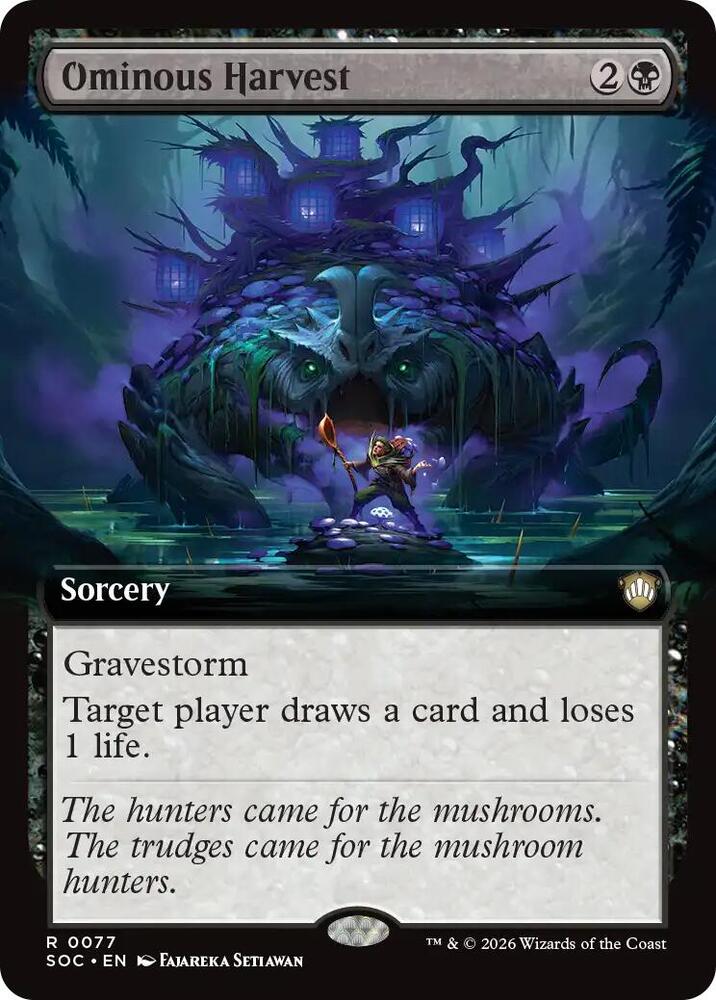 Ominous Harvest (Extended Art) [Commander: Secrets of Strixhaven] 77