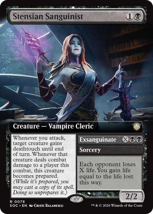 Stensian Sanguinist (Extended Art) [Commander: Secrets of Strixhaven] 78