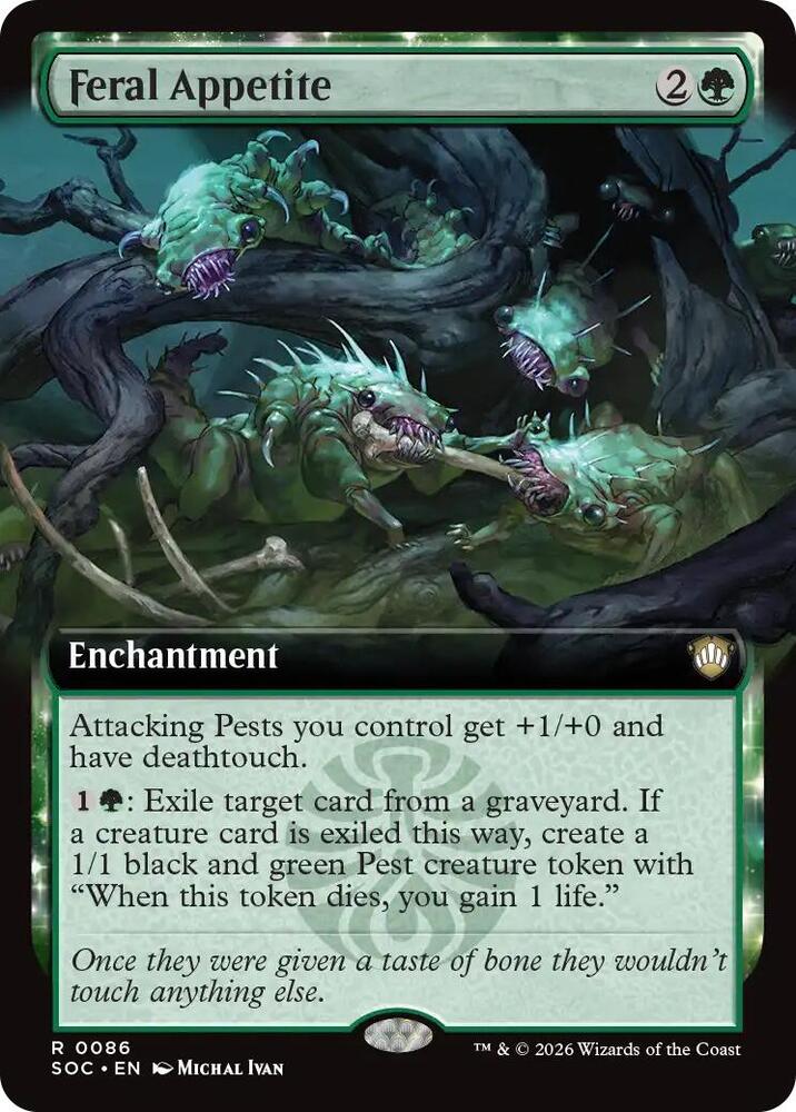 Feral Appetite (Extended Art) [Commander: Secrets of Strixhaven] 86