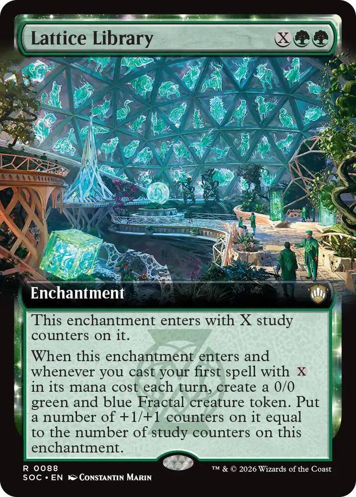 Lattice Library (Extended Art) [Commander: Secrets of Strixhaven] 88