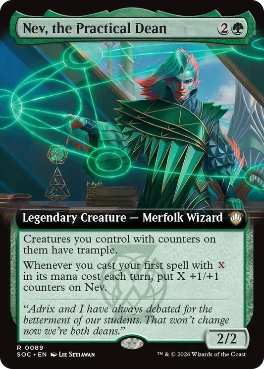 Nev, the Practical Dean (Extended Art) [Commander: Secrets of Strixhaven] 89