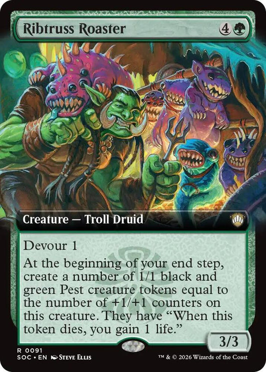 Ribtruss Roaster (Extended Art) [Commander: Secrets of Strixhaven] 91
