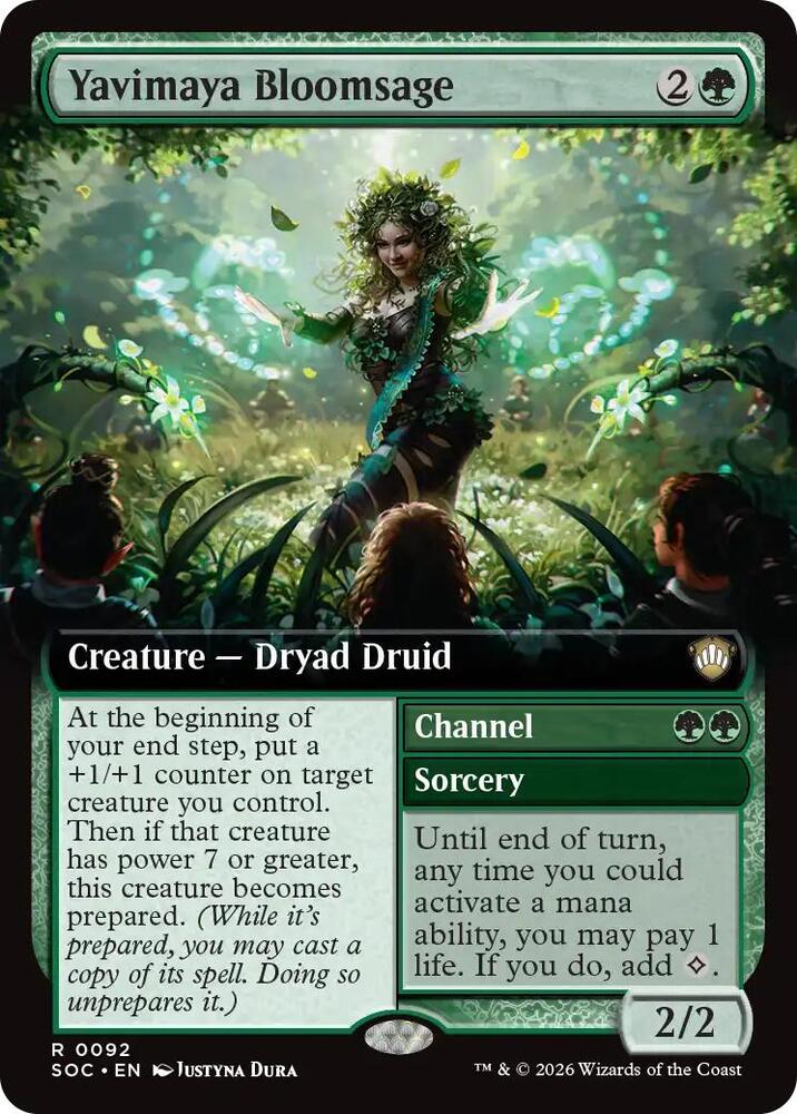 Yavimaya Bloomsage (Extended Art) [Commander: Secrets of Strixhaven] 92
