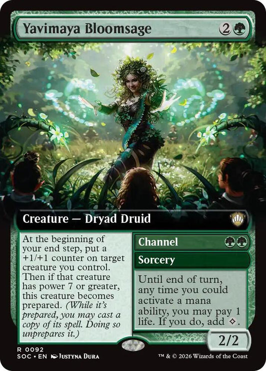 Yavimaya Bloomsage (Extended Art) [Commander: Secrets of Strixhaven] 92