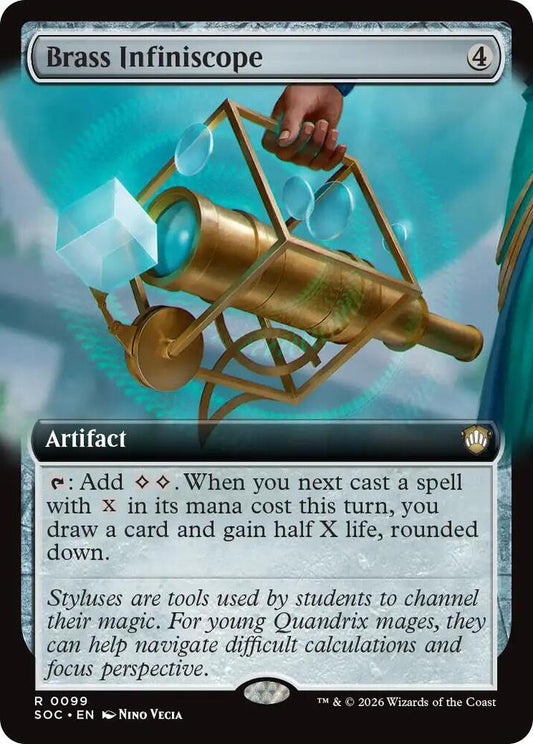 Brass Infiniscope (Extended Art) [Commander: Secrets of Strixhaven] 99