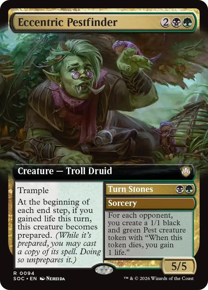 Eccentric Pestfinder (Extended Art) [Commander: Secrets of Strixhaven] 94