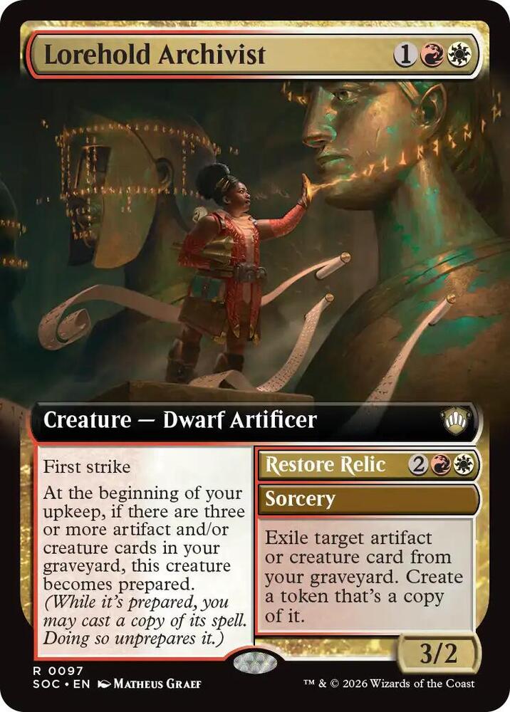 Lorehold Archivist (Extended Art) [Commander: Secrets of Strixhaven] 97
