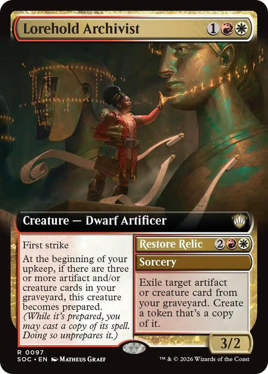 Lorehold Archivist (Extended Art) [Commander: Secrets of Strixhaven] 97