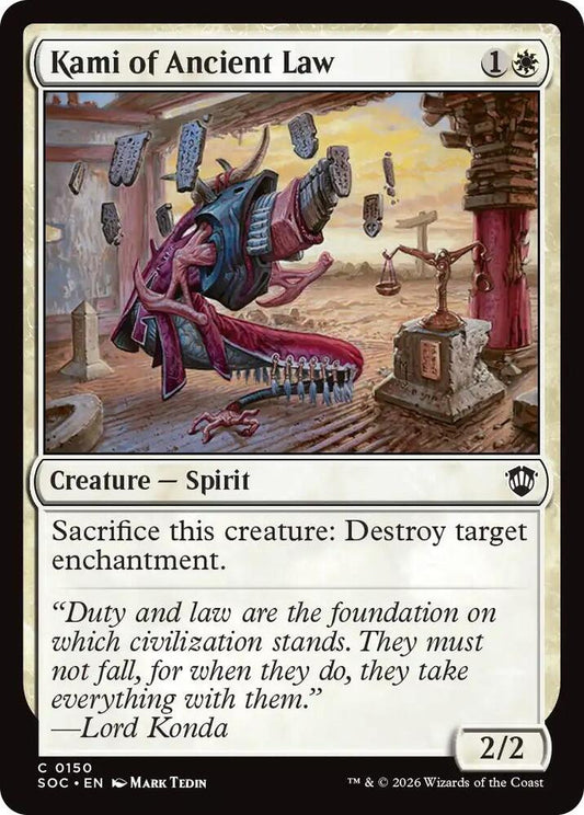 Kami of Ancient Law [Commander: Secrets of Strixhaven] 150