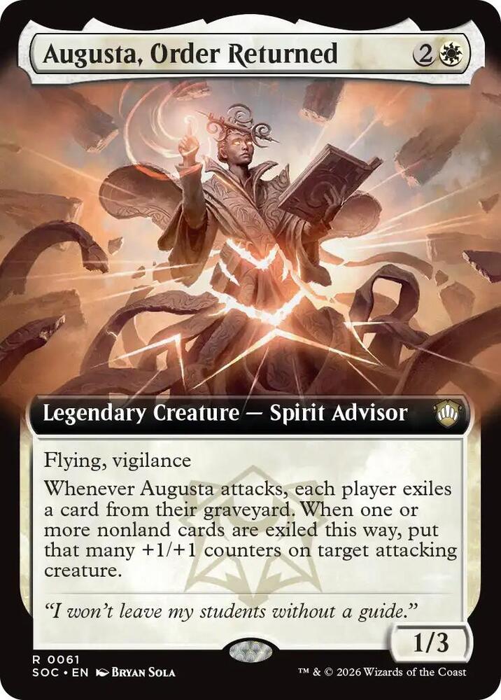 Augusta, Order Returned (Extended Art) [Commander: Secrets of Strixhaven] 61