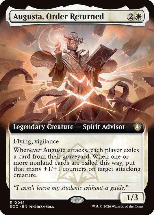 Augusta, Order Returned (Extended Art) [Commander: Secrets of Strixhaven] 61