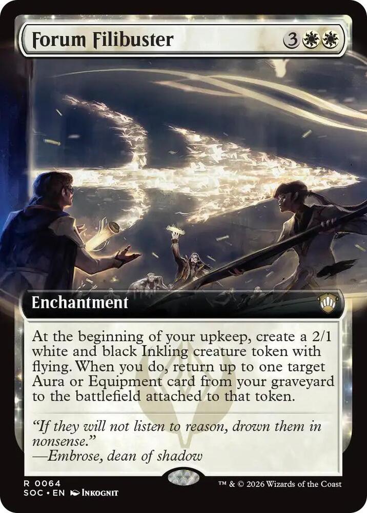 Forum Filibuster (Extended Art) [Commander: Secrets of Strixhaven] 64