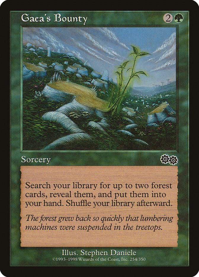 Gaea's Bounty [Urza's Saga] 254