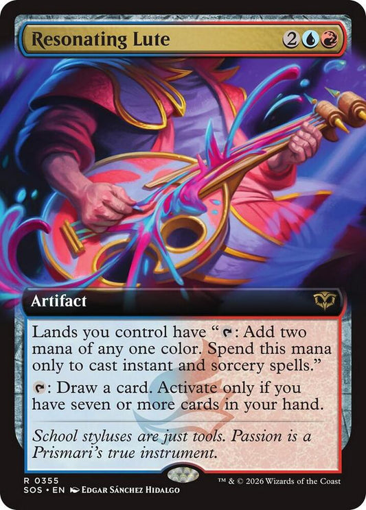 Resonating Lute (Extended Art) [Secrets of Strixhaven] 355
