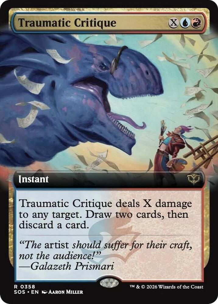 Traumatic Critique (Extended Art) [Secrets of Strixhaven] 358