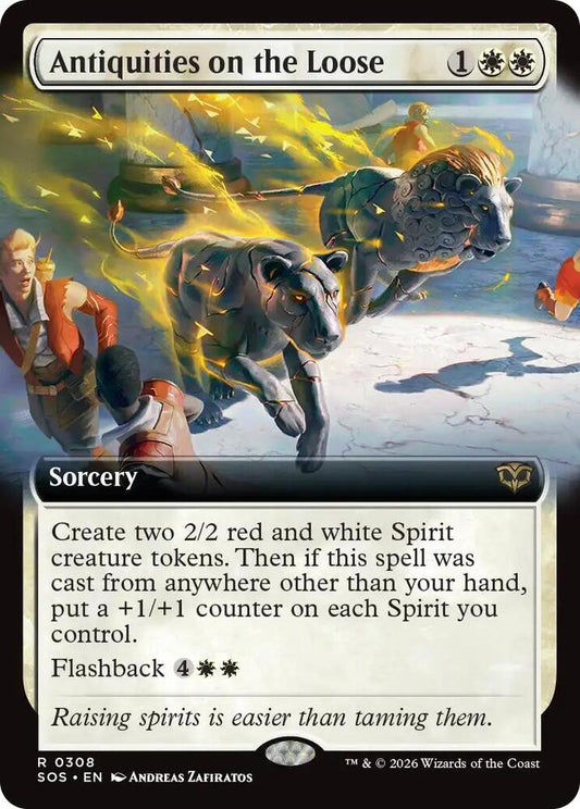 Antiquities on the Loose (Extended Art) [Secrets of Strixhaven] 308