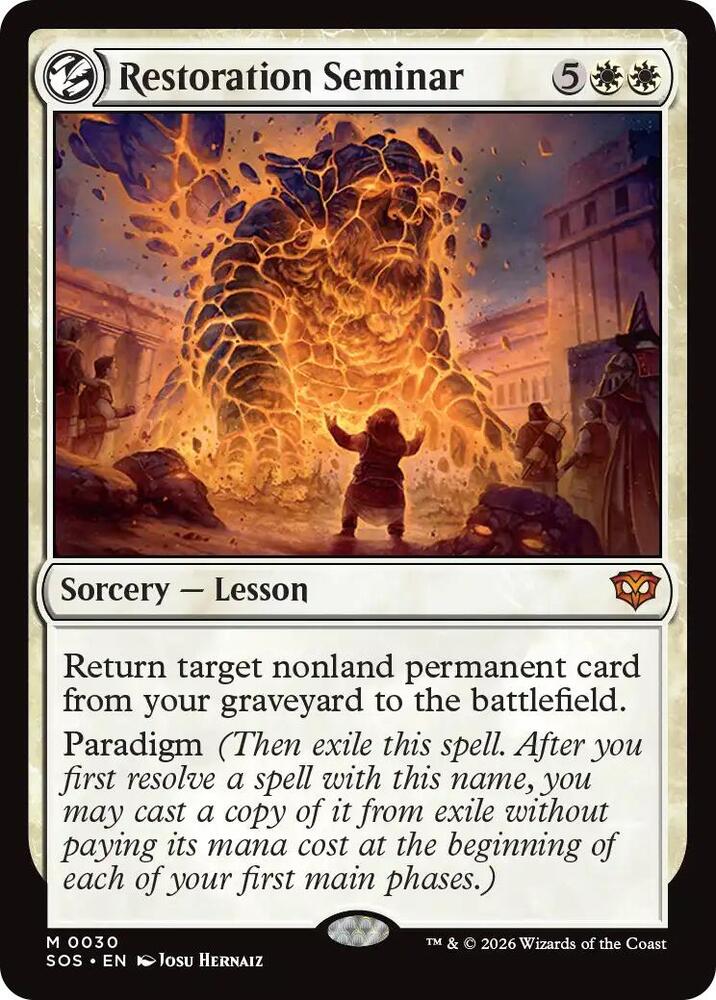 Restoration Seminar [Secrets of Strixhaven] 30