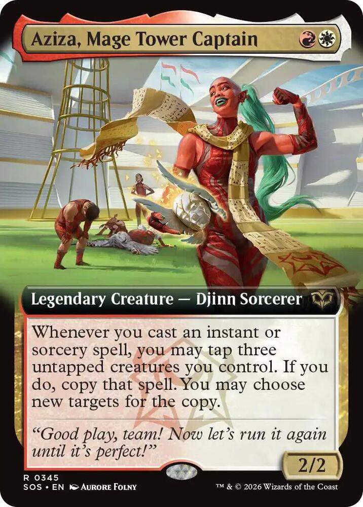 Aziza, Mage Tower Captain (Extended Art) [Secrets of Strixhaven] 345