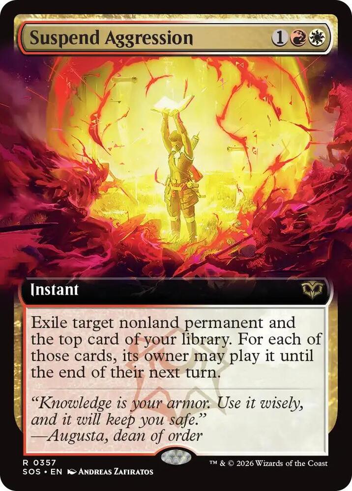Suspend Aggression (Extended Art) [Secrets of Strixhaven] 357
