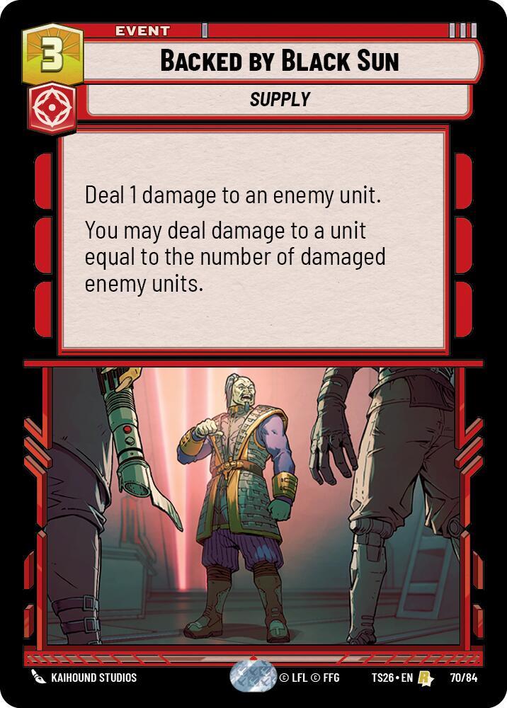 Backed by Black Sun [Twin Suns] 70/84