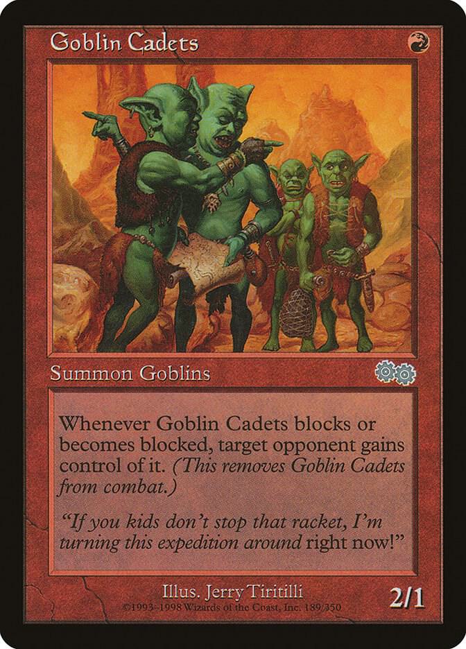 Goblin Cadets [Urza's Saga] 189
