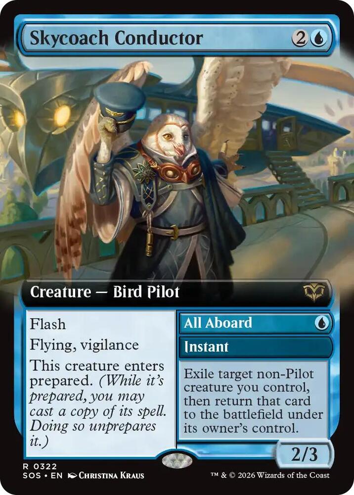 Skycoach Conductor (Extended Art) [Secrets of Strixhaven] 322