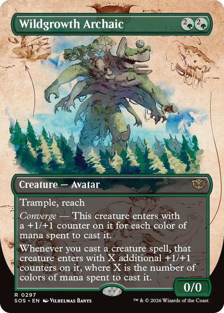 Wildgrowth Archaic (Borderless) [Secrets of Strixhaven] 297