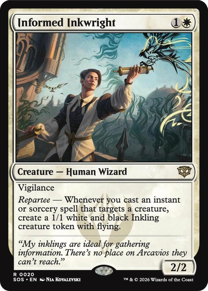 Informed Inkwright [Secrets of Strixhaven] 20