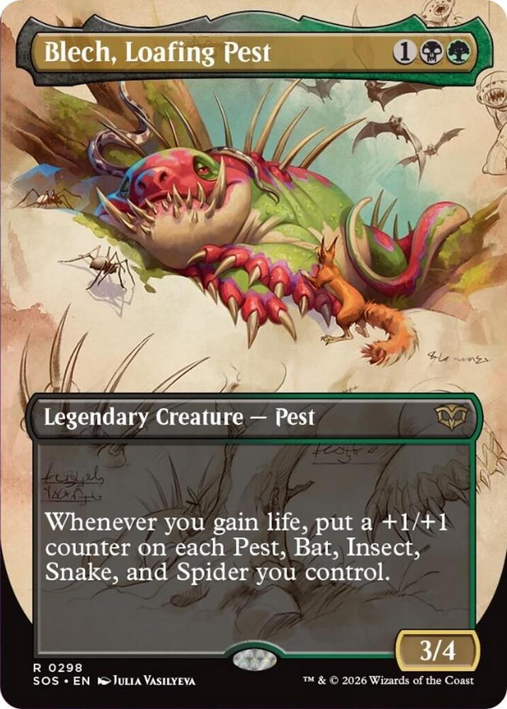 Blech, Loafing Pest (Borderless) [Secrets of Strixhaven] 298