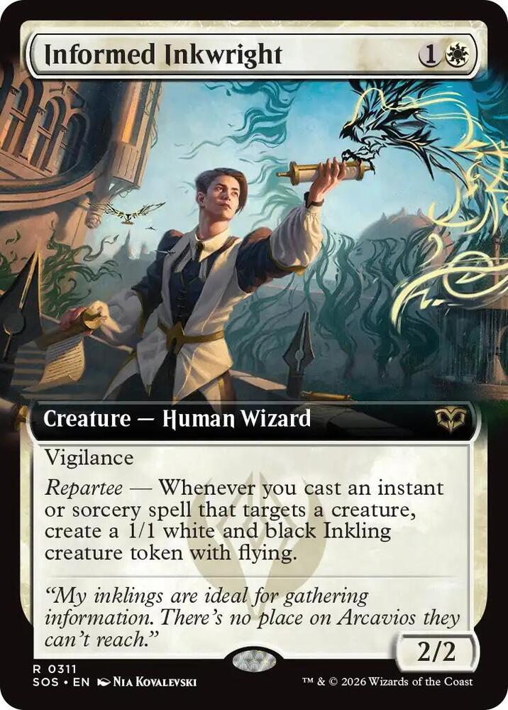 Informed Inkwright (Extended Art) [Secrets of Strixhaven] 311