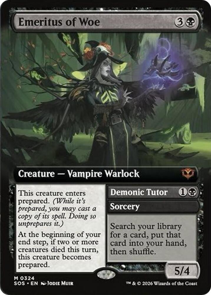 Emeritus of Woe (Extended Art) [Secrets of Strixhaven] 324