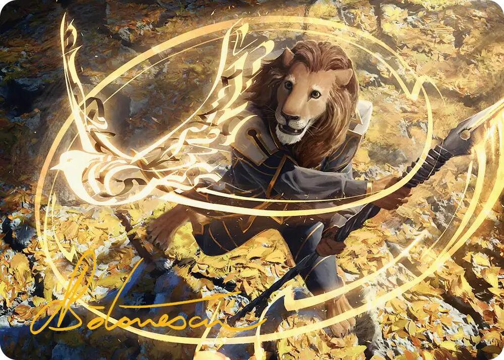 Eager Glyphmage Art Card (Gold-Stamped Signature) [Art Series: Secrets of Strixhaven] 3